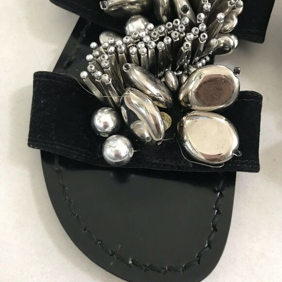 Suecomma Bonnie Suede Strappy Flat Sandals FLAW - Picture 5 of 10